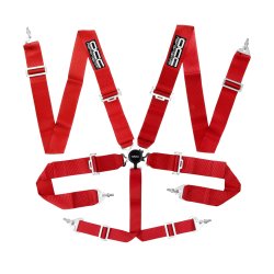 6 POINT OCC HARNESS 3 INCH RED