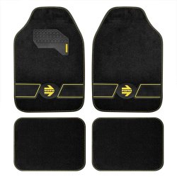 FUN BLK-YEL MATS SET 4 pcs