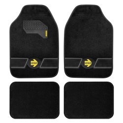 FUN BLK-GREY MAT SET 4 pcs