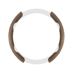 BROWN STEERING WHEEL COVER...