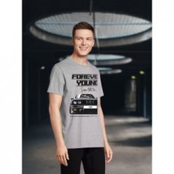 Camiseta Forever Young Gris...